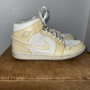Air Jordan 1 Phat‎ Size 13 Mens Mid White Wolf Grey Nike Retro 364770-102